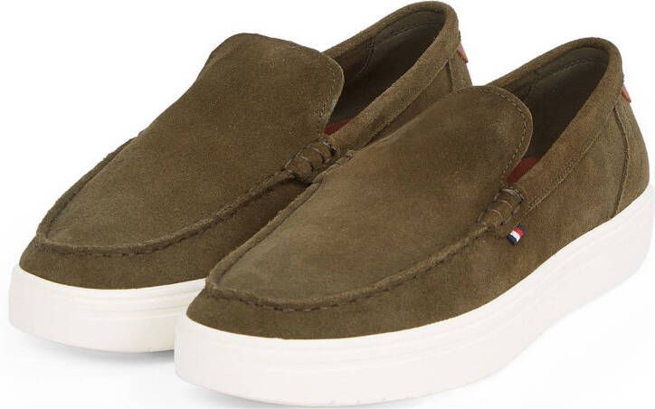 Tommy Hilfiger suède loafers kaki