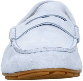 Tommy Hilfiger suède mocassins lichtblauw