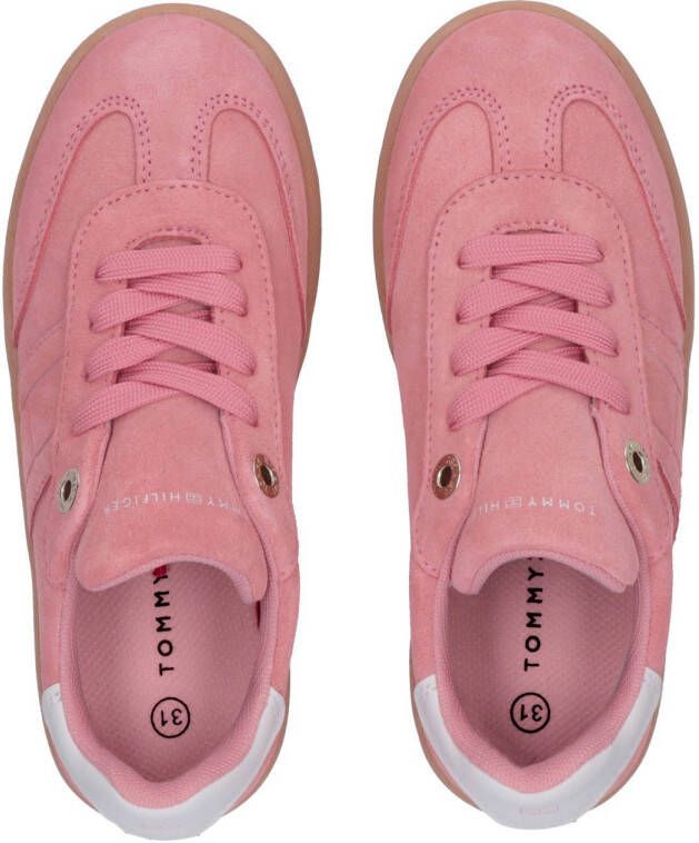 Tommy Hilfiger suède sneakers roze