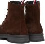 Tommy Hilfiger Heren Veterschoenen Veterboot Suede Bruin - Thumbnail 6