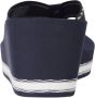 Tommy Hilfiger Tommy Webbing H Wedge Sandal Slippers Blauw Vrouw - Thumbnail 6