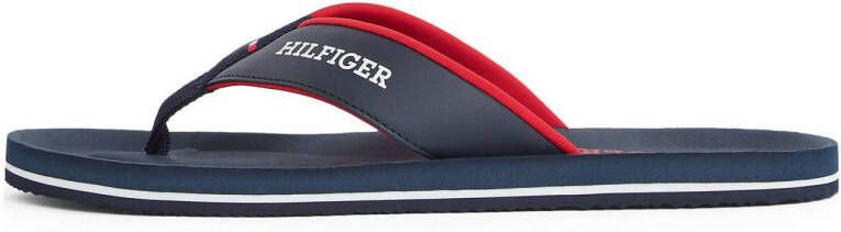 Tommy Hilfiger teenslippers donkerblauw