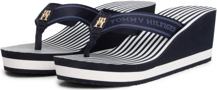 Tommy Hilfiger teenslippers donkerblauw