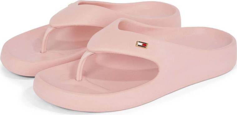 Tommy Hilfiger teenslippers lichtroze
