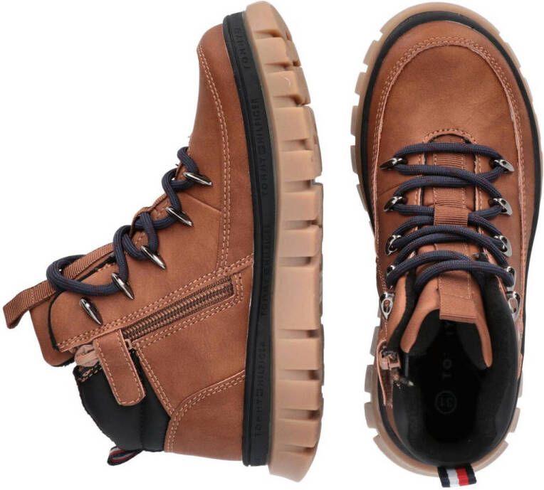 Tommy Hilfiger veterboots bruin