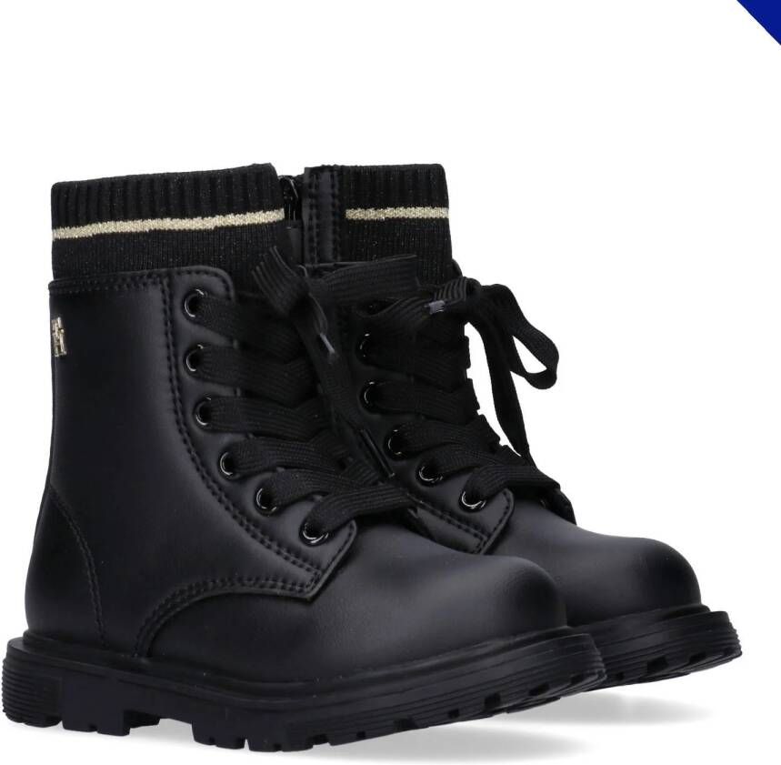 Tommy Hilfiger veterboots zwart