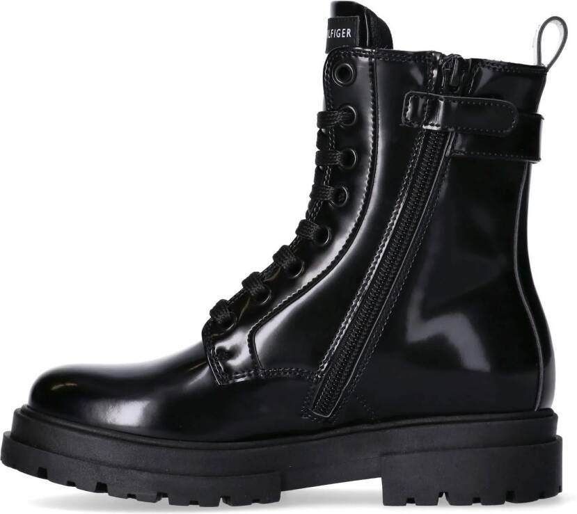 Tommy Hilfiger veterboots zwart