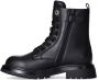 Tommy Hilfiger veterboots zwart - Thumbnail 1