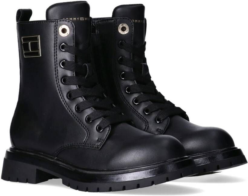 Tommy Hilfiger veterboots zwart