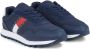Tommy Hilfiger Tommy Jeans Retro Leather Sneakers Leren Sneaker Heren Blauw - Thumbnail 12