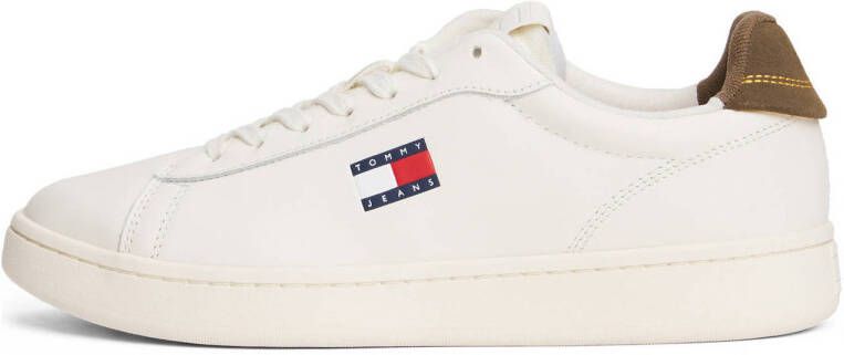 Tommy Jeans Archive '98 leren sneakers wit