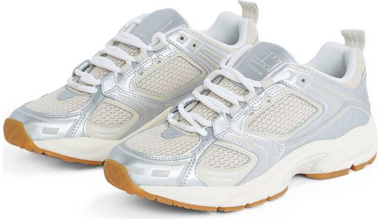 Tommy Jeans Archive'97 Metallic chunky sneakers lichtblauw