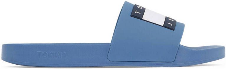 Tommy Jeans badslippers blauw