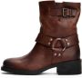 Tommy Jeans leren bikerboots bruin - Thumbnail 2