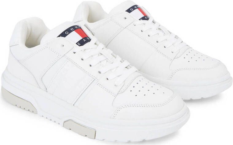 Tommy Jeans leren sneakers wit