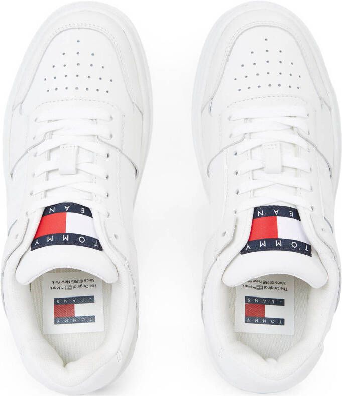 Tommy Jeans leren sneakers wit