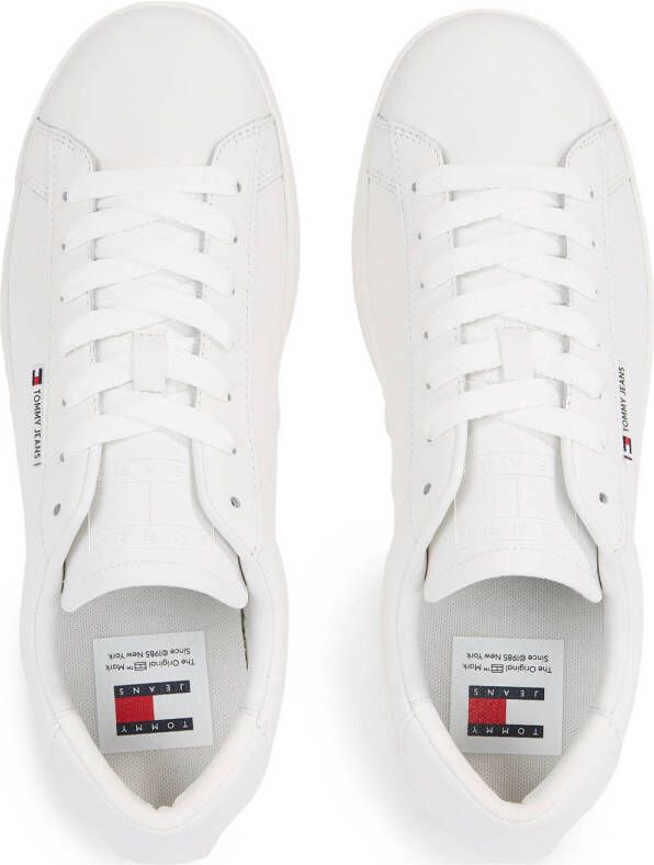 Tommy Jeans leren sneakers wit