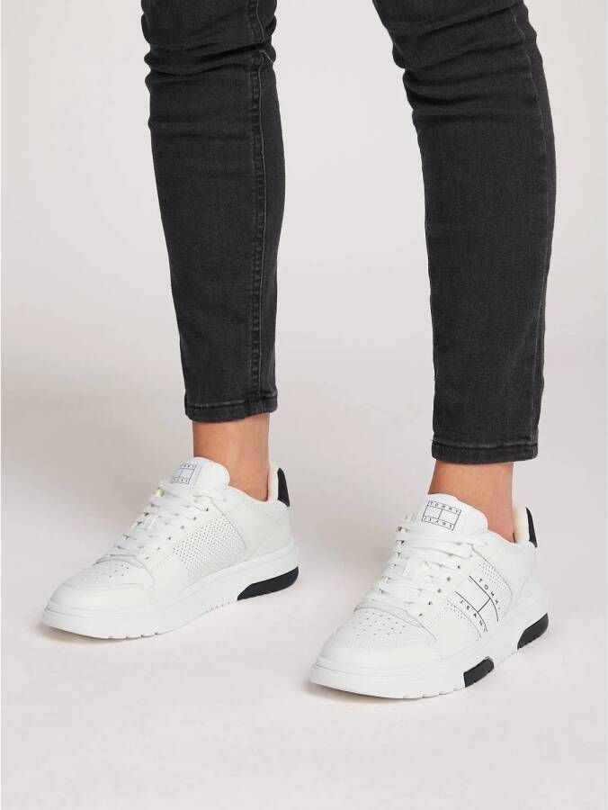 Tommy Jeans leren sneakers wit