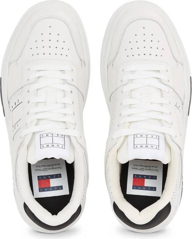 Tommy Jeans leren sneakers wit