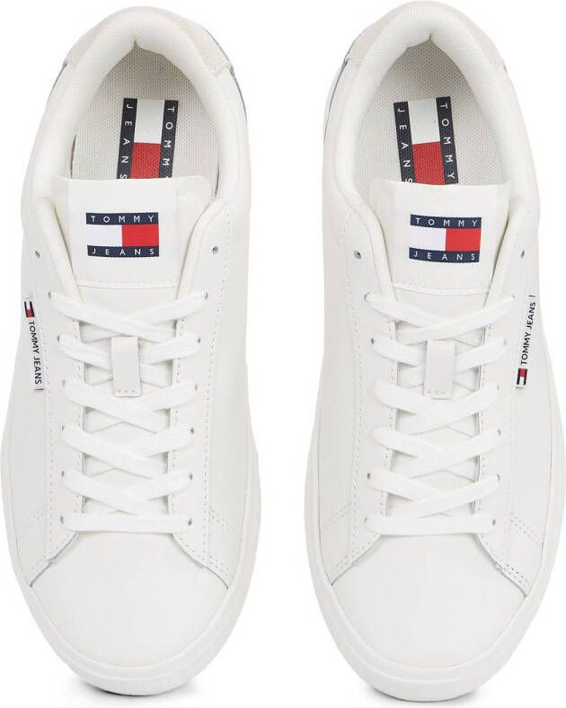 Tommy Jeans leren sneakers wit