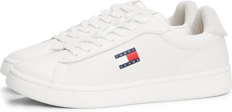 Tommy Jeans leren sneakers wit