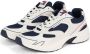 Tommy Jeans leren sneakers wit donkerblauw - Thumbnail 5