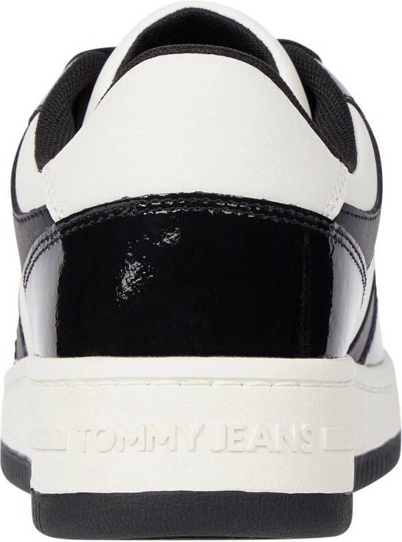 Tommy Jeans leren sneakers zwart wit