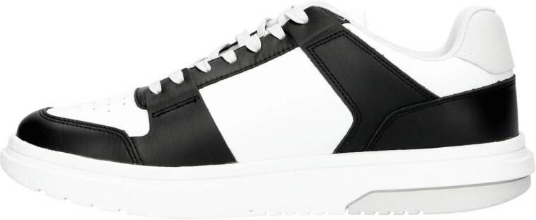 Tommy Jeans leren sneakers zwart wit