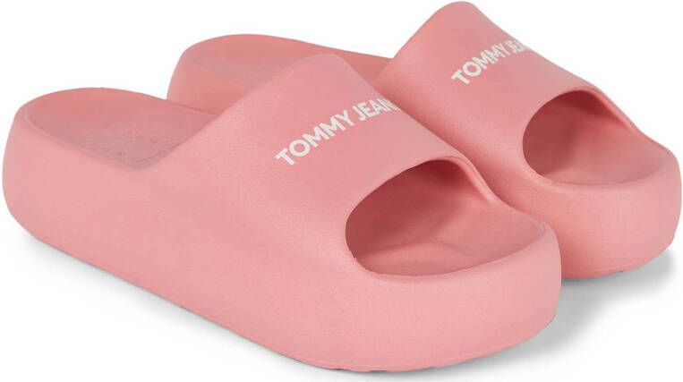 Tommy Jeans slipper roze