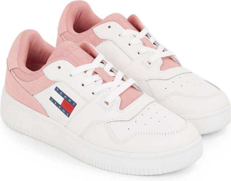 Tommy Jeans sneakers roze wit