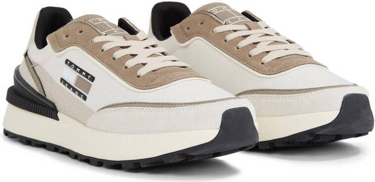Tommy Jeans sneakers wit beige