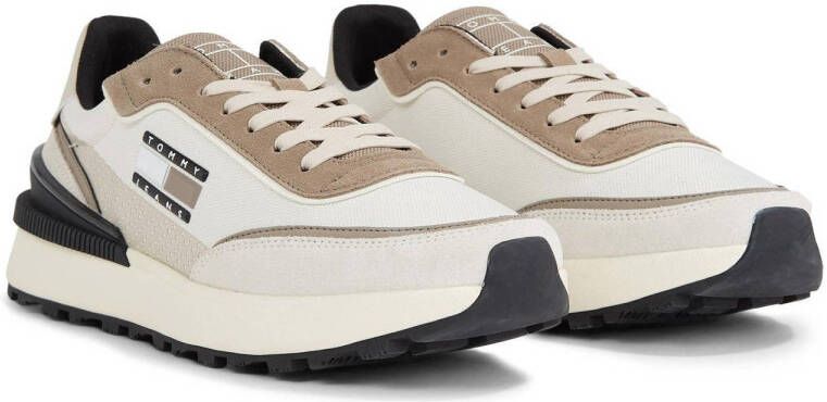 Tommy Jeans sneakers wit beige