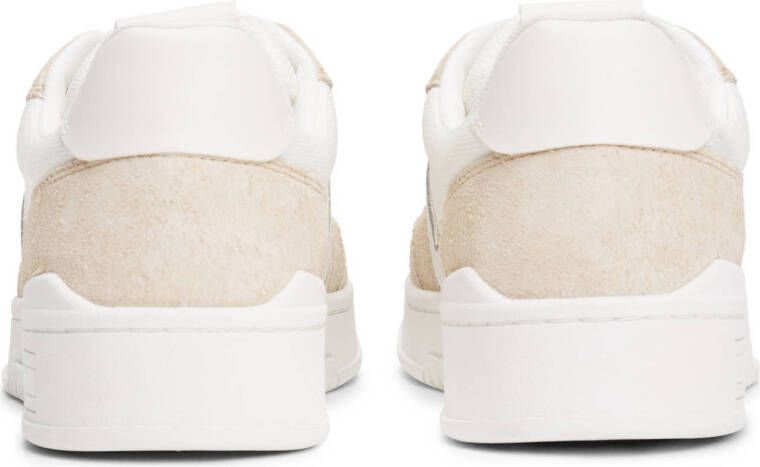 Tommy Jeans suède sneakers beige wit