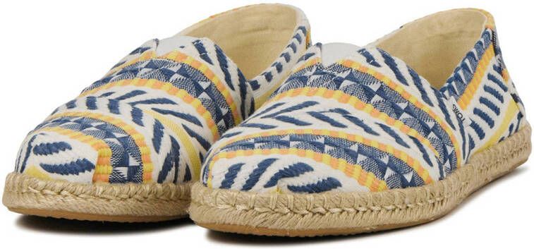 Toms Alpargata Rope espadrilles blauw geel