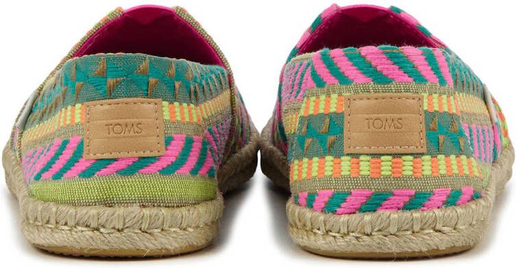 Toms Alpargata Rope espadrilles groen geel