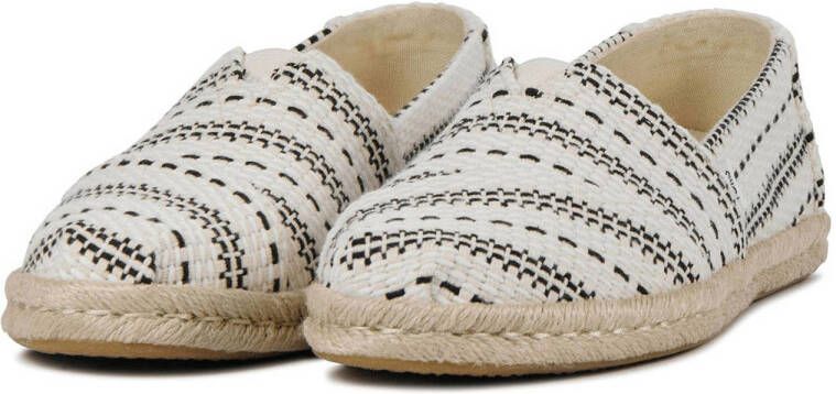 Toms Alpargata Rope espadrilles wit zwart