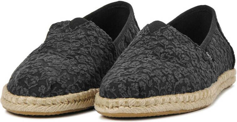 Toms Alpargata Rope espadrilles zwart