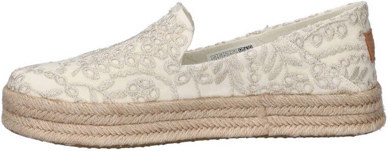 Toms Carolina espadrilles met glitterdraad beige