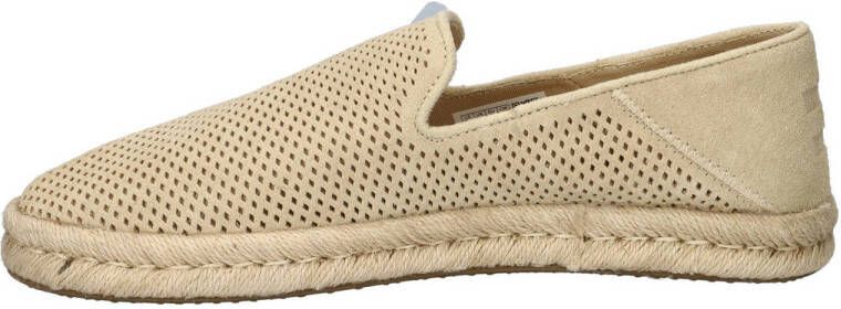 Toms Santiago suède espadrilles beige