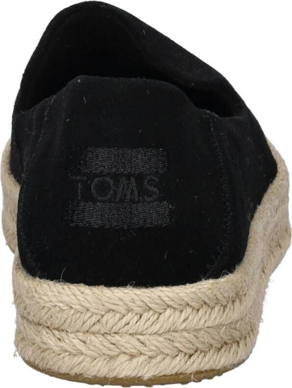 Toms suède espadrilles zwart