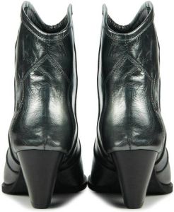 Toral leren enkellaarzen grijs metallic