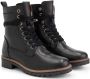 Travelin ' Kvinlog Dames Leren Veterschoenen Wol gevoerde boots Zwart leer - Thumbnail 2