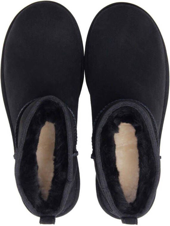 UGG Classic Ultra Mini suède enkelboots zwart