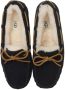 UGG Pantoffels Dames Sloffen Instappers Suède Harde zool Dichte hiel 1107949 Zwart - Thumbnail 4
