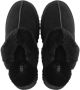 UGG Pantoffels Dames Sloffen Instappers Suède Harde zool Dichte hiel Disquette Zwart - Thumbnail 7