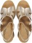 UGG Sandalen Dames Damesschoenen Leer Sleehak hoogte 1125029 Goud - Thumbnail 3