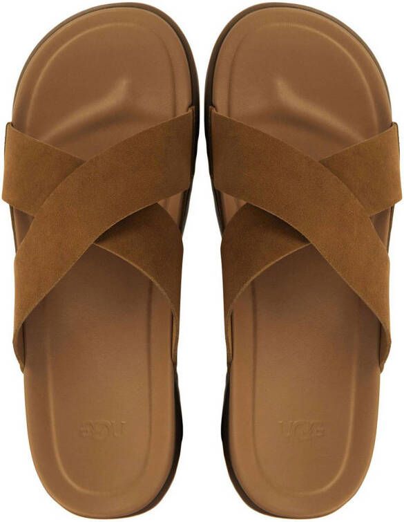 UGG leren slippers cognac