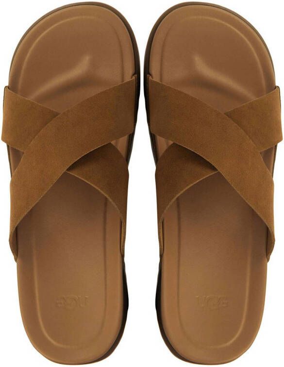 UGG leren slippers cognac