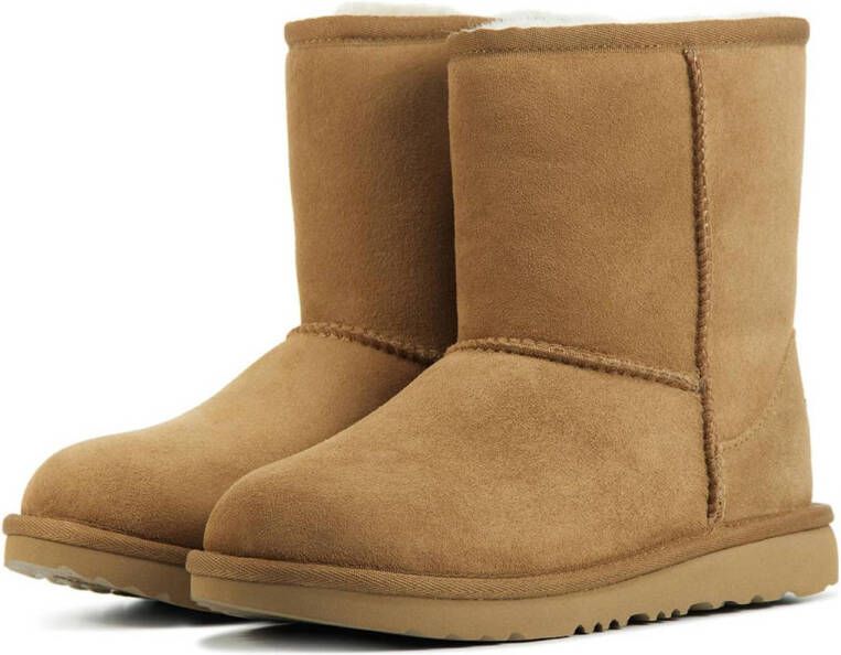 UGG suede enkelboots cognac