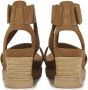 UGG Sandalen Dames Damesschoenen Canvas Sleehak hoogte Ileana ankle Cognac - Thumbnail 5